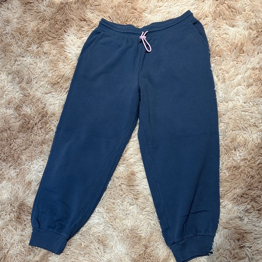 Wild Fable Navy Joggers with Pink Tie